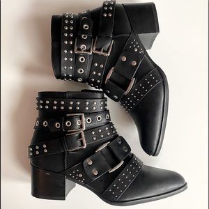 Fergalicious by Fergie studded ankle boots size US 8